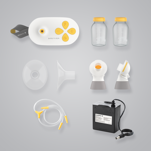 Medela Pump in Style with MaxFlow insurance set components